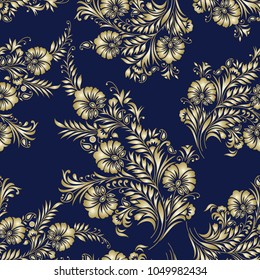 Seamless vector floral wallpaper
