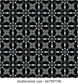Seamless vector floral wallpaper