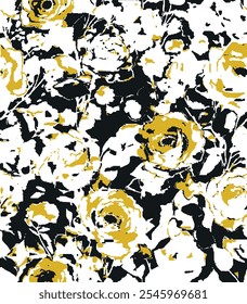 Seamless vector floral wallpaper. Decorative vintage pattern etailed botanical pattern with hand-drawn