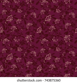 Seamless vector floral wallpaper. flower pattern.