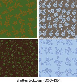 Seamless vector flower