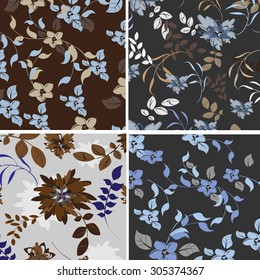 Seamless vector flower