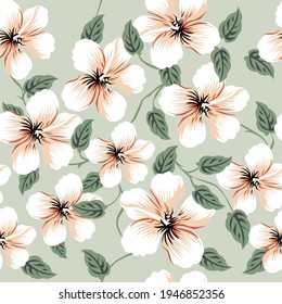 diseño transparente de flores vectoriales en fondo azul