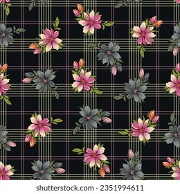 diseño transparente de flores vectoriales en segundo plano 