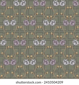 diseño transparente de flores vectoriales en segundo plano 