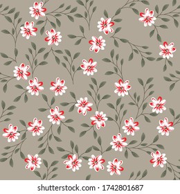 flor vectorial sin fisuras con diseño de vida en segundo plano
