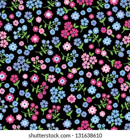 Seamless Vector flower pattern
