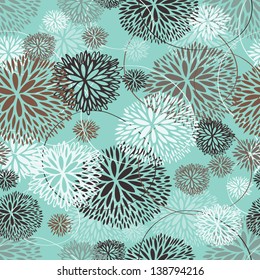 Seamless Vector flower pattern
