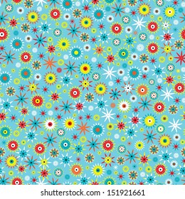 Seamless Vector flower pattern