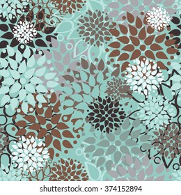 Seamless Vector flower pattern