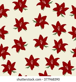Seamless Vector flower pattern