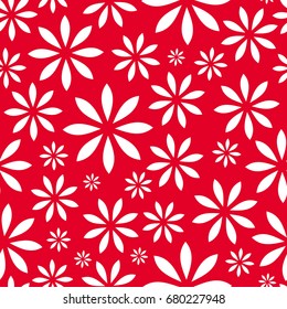 Seamless vector flower pattern