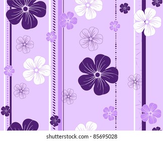 seamless vector flower pattern