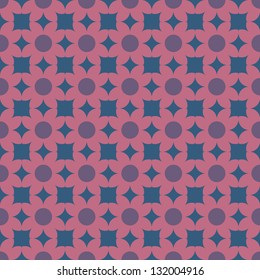 Seamless vector flower pattern background