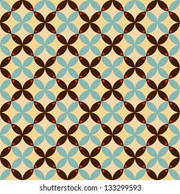 Seamless vector flower pattern background