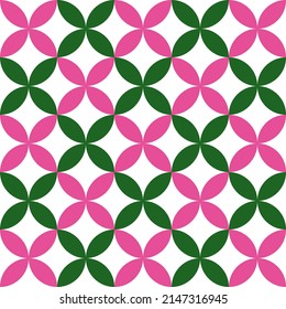 Seamless vector flower pattern background.