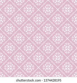 Seamless vector flower pattern in east style. Graceful Arab stylized ornament. Beautiful pattern lattice. Abstract ornament. Endless texture for textile design. Vector color background.