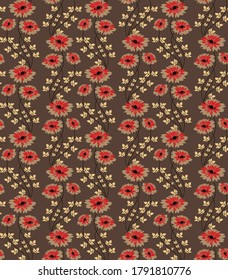 patrón transparente de flores vectoriales en     fondo