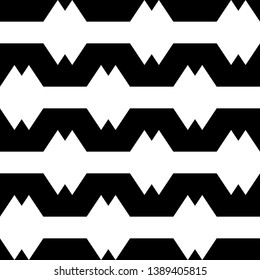 Seamless vector. Folk ornament. Jagged stripes pattern. Ethnic motif. Geometric wallpaper. Digital paper, textile print, abstract backdrop.Zigzag lines background.