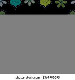 Seamless. Vector format. Picture in blue, green and black colors. Sale Discount background for the online store, shop, promotion, poster, promotional leaflet, banner.