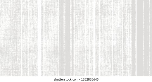 Seamless vector french stripe pattern. Provence  woven texture. Shabby chic style weave stitch background. . Textile rustic all over print