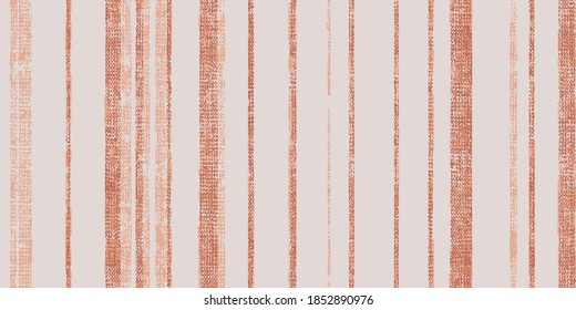 Seamless vector french stripe pattern. Provence  woven texture. Shabby chic style weave stitch background. . Textile rustic all over print