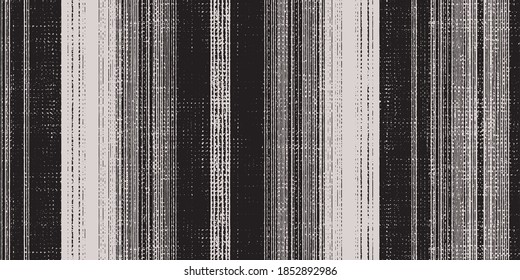 Seamless vector french stripe pattern. Provence  woven texture. Shabby chic style weave stitch background. . Textile rustic all over print