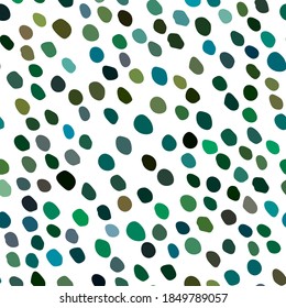 Seamless Vector Fun. Green Modern Explosion Drawn. Green Pattern Cool Splash. Abstract Fashion Spot. Random Spot Splatter. Small Color Dot. Green Party Polka Background. Geometric Eps Dot Texture.
