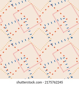 Seamless vector geometric abstract pattern, simple shape, pattern for fashion, abstract geometric symbol. Trendy, abstract design.