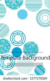 Seamless vector geometric background with place for text. Abstract creative concept for flyer, invitation, greeting card, poster design. Circle multicolor overlapping pattern.