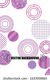 Seamless vector geometric background with place for text. Abstract creative concept for flyer, invitation, greeting card, poster design. Circle multicolor overlapping pattern.
