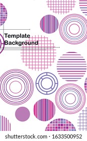 Seamless vector geometric background with place for text. Abstract creative concept for flyer, invitation, greeting card, poster design. Circle multicolor overlapping pattern.