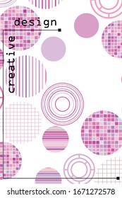 Fondo geométrico vectorial transparente con lugar para texto. Concepto creativo abstracto para volante, invitación, tarjeta de felicitación, diseño de afiches. Patrón de superposición de color circular.