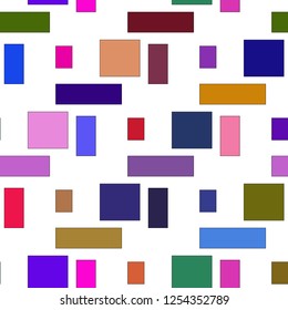 Seamless vector geometric color pattern background
