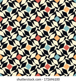 Seamless vector geometric color pattern background