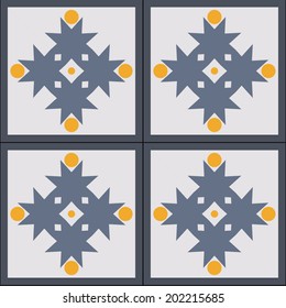 Seamless vector geometric color pattern background