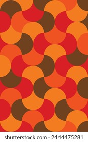 Fondo geométrico del patrón de color del Vector sin costura, fondo de color retro.