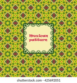 Seamless vector geometric color pattern background