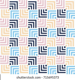 Seamless vector geometric color pattern background. Full color modern.
