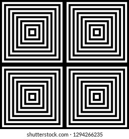 Seamless vector geometric ,Curve and Square shape pattern background