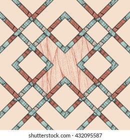 seamless vector geometric design. abstract pattern with criss-cross stripes