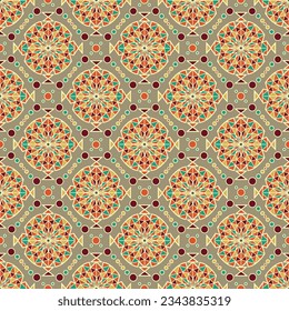 seamless vector geometric design on background