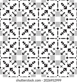 Seamless Vector Geometric Design Pattern for Fabric and Textile Print