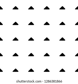 Seamless vector geometric doodle black white pattern hand drawn small simple little doodle elements triangle rectangle geometric abstract design drawing repeating illustration Back ground Doddle style