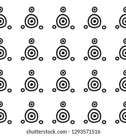 Seamless vector geometric doodle black white pattern hand drawn small little doodle elements, bubble dots geometric abstract design, drawing repeating illustration Back ground Doddle vector pattern