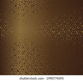 Seamless vector geometric golden element pattern. Abstract background with gold bronze texture. Simple minimalistic graphic print. Repeating modern swatch chaotic grid. Luxury wrapping paper
