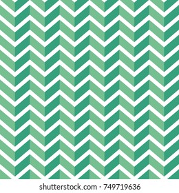 Seamless vector geometric green chevron pattern.