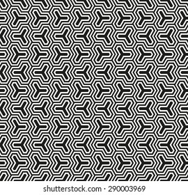 Seamless Vector Geometric interlocking Pattern