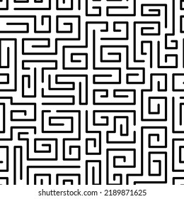 Seamless vector geometric monochrome linear pattern.Simple seamless linear texture.