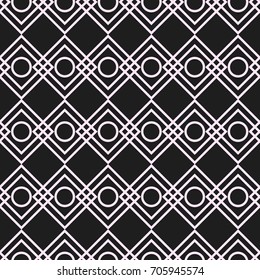 Seamless vector geometric ornament color pattern background